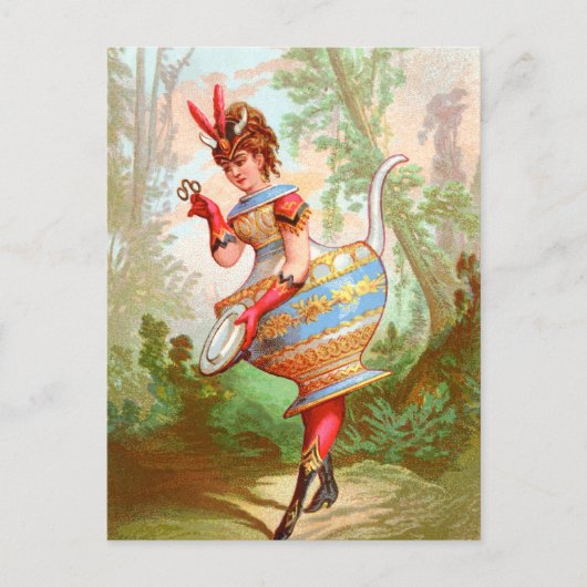 Dish Darlings Pottery Queen Postcard Postkarte (Vorderseite)