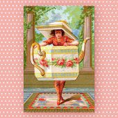 Dish Darlings Tea Time Art Print Poster