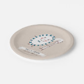 Dish läuft mit Spoon Hochzeit weg Pappteller (Schrägansicht)