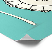 Dish & Spoon Let's Runaway Together Cream Kitchen Poster (Ecke)
