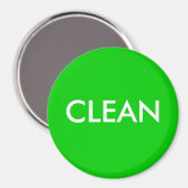 Dish Washer Magnet - CLEAN (Vorderseite/Rückseite)