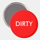 Dish Washer Magnet - DIRTY (Vorderseite/Rückseite)