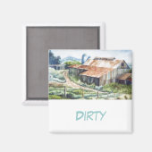 Dish Washer Status Magnet (Vorderseite/Rückseite)
