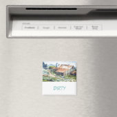 Dish Washer Status Magnet (In Situ (Geschirrspüler))