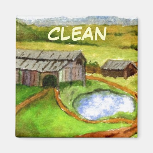 Dish Washer Status Magnet (Vorne)