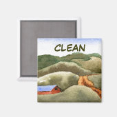 Dish Washer Status Magnet (Vorderseite/Rückseite)