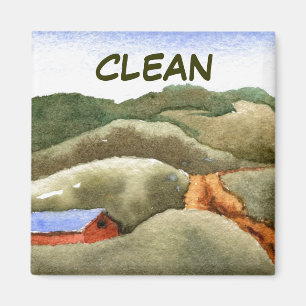 Dish Washer Status Magnet