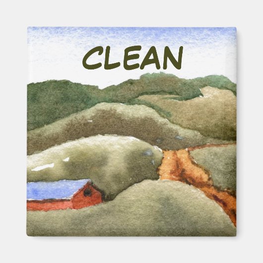 Dish Washer Status Magnet (Vorne)