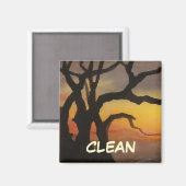 Dish Washer Status Magnet (Vorderseite/Rückseite)