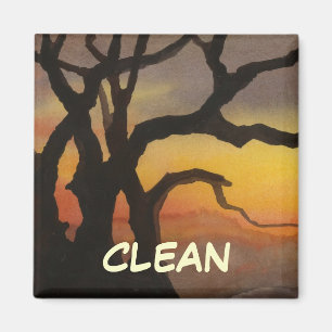 Dish Washer Status Magnet
