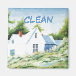 Dish Washer Status Magnet