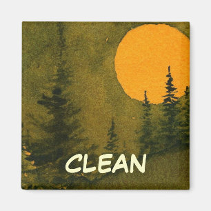 Dish Washer Status Magnet