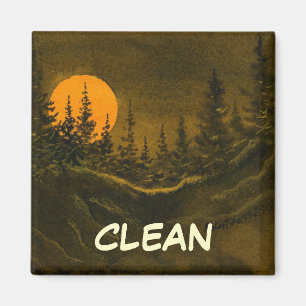 Dish Washer Status Magnet