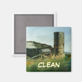Dish Washer Status Magnet (Vorderseite/Rückseite)