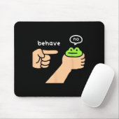 Dishonest Frog Funny Frog Meme Behave No Animals J Mousepad (Mit Mouse)