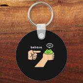 Dishonest Frog Funny Frog Meme Behave No Animals J Schlüsselanhänger (Vorderseite)