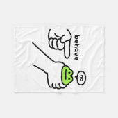 Dishonest Frog Funny Frog Meme Behave No Cartoon D Fleecedecke (Vorderseite (Horizontal))