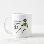 Dishonest Frog Funny Frog Meme Behave No Cartoon D Kaffeetasse (Links)