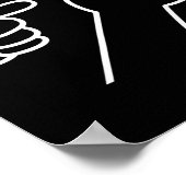 Dishonest Frog Funny Frog Meme Behave No Cartoon D Poster (Ecke)