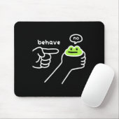 Dishonest Frog Funny Frog Meme Behave No Cartoon M Mousepad (Mit Mouse)