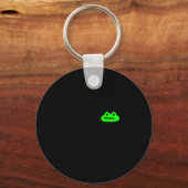 Dishonest Frog Meme Behave No Funny Frog Meme Sayi Schlüsselanhänger (Vorderseite)