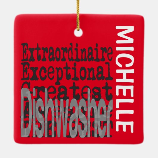 Dishwasher Außerordentliche CUSTOM Keramikornament (Rückseite)