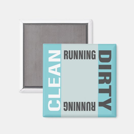 Dishwasher Clean Dirty Running Kitchen Office Magnet (Vorderseite/Rückseite)