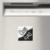 DISHWASHER MAGNET - SQUARE B&W (In Situ (Geschirrspüler))