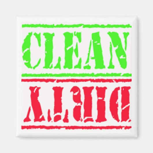 DISHWASHER MAGNET - SQUARE RE-WH-GR (Vorne)