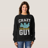 Dishwashing Job Profession Restaurant Employee Dis Sweatshirt (Vorne ganz)