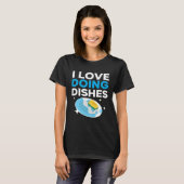 Dishwashing Job Profession Restaurant Employee Dis T-Shirt (Vorne ganz)