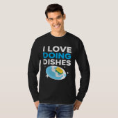 Dishwashing Job Profession Restaurant Employee Dis T-Shirt (Vorne ganz)