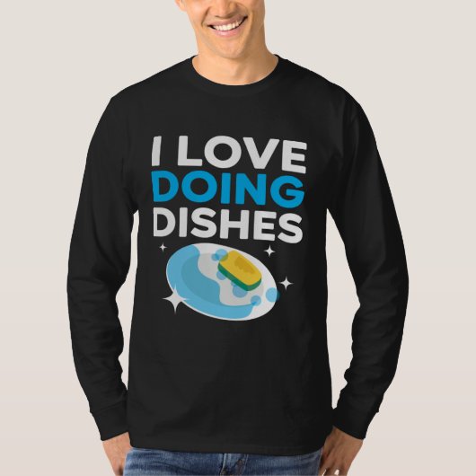 Dishwashing Job Profession Restaurant Employee Dis T-Shirt (Vorderseite)
