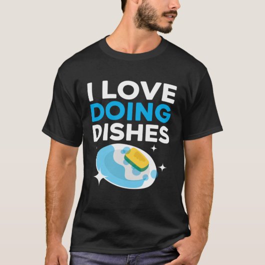 Dishwashing Job Profession Restaurant Employee Dis T-Shirt (Vorderseite)