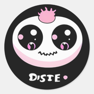 Disie Niedlich Monster Runder Aufkleber
