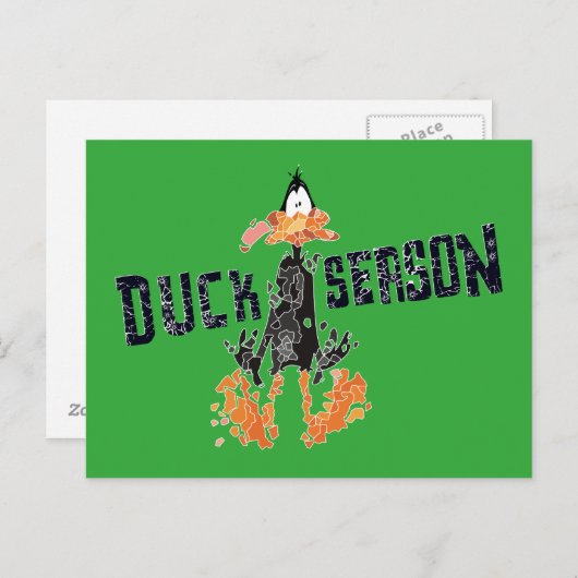 Disintegration DAFFY DUCK™ "Duck Season" Postkarte (Vorne/Hinten)