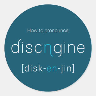 Disk-En-Jin-Stickers Runder Aufkleber
