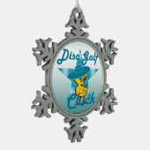 Disk Golf #7 Schneeflocken Zinn-Ornament (Links)