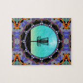 Disk Golf Abstrakt Basket 3 Puzzle (Horizontal)