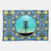 Disk Golf Abstrakt Basket 5 Küchentuch (Horizontal)