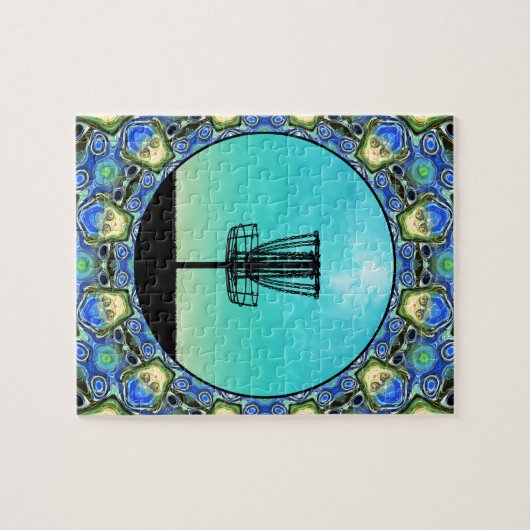 Disk Golf Abstrakt Basket 5 Puzzle (Horizontal)