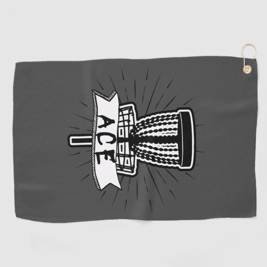 Disk Golf Ace Disk Handtuch (Horizontal)