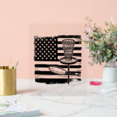 Disk Golf American Flag Acrylschild (Hochzeit)