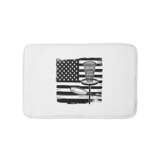 Disk Golf American Flag Badematte (Vorderseite)