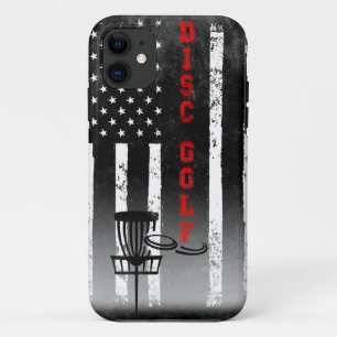 Disk Golf American Flag Black  Case-Mate iPhone Hülle