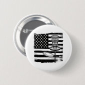 Disk Golf American Flag Button (Vorne & Hinten)