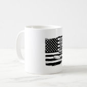 Disk Golf American Flag Kaffeetasse (Vorderseite Links)