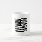 Disk Golf American Flag Kaffeetasse (Mittel)