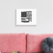Disk Golf American Flag Leinwanddruck (Insitu (Wohnzimmer))