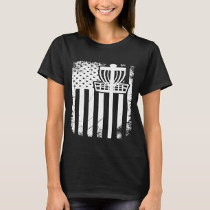 Disk Golf American Flag Red White and Blue 1 T-Shirt